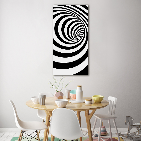 Bild auf Acrylglas vertikal Gestreifte Spirale