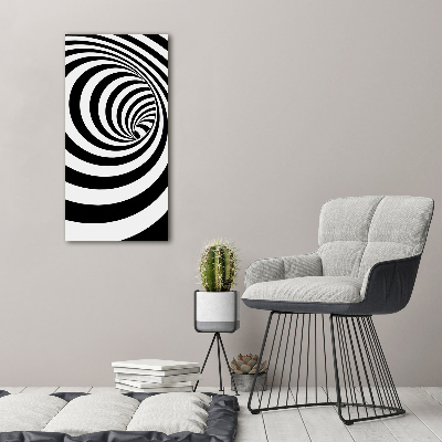 Bild auf Acrylglas vertikal Gestreifte Spirale