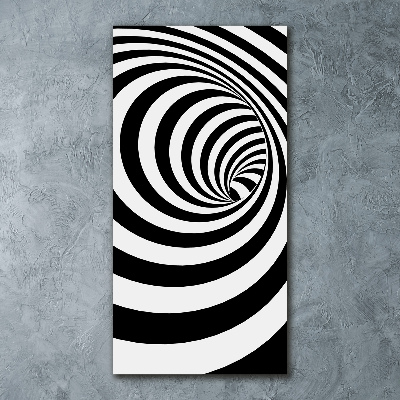 Bild auf Acrylglas vertikal Gestreifte Spirale
