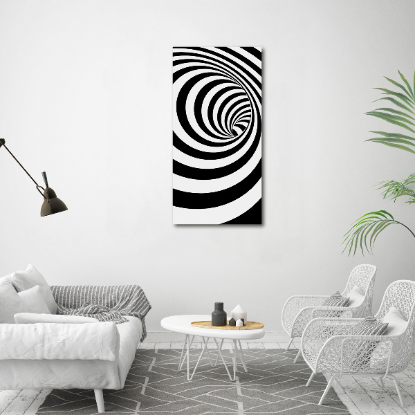 Bild auf Acrylglas vertikal Gestreifte Spirale