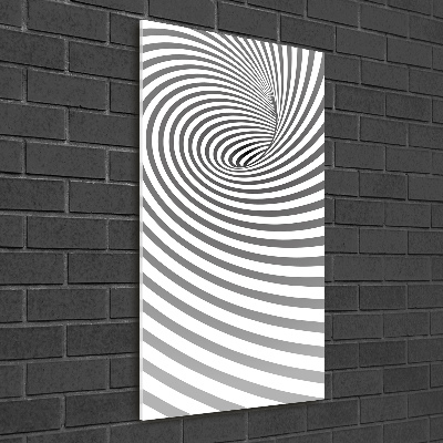 Modernes Acrylbild vertikal Gestreifte Spirale