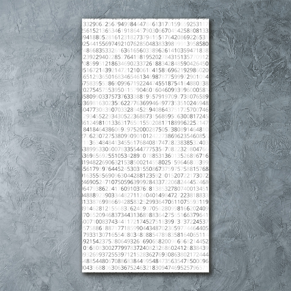 Modernes Acrylbild vertikal Binärcode