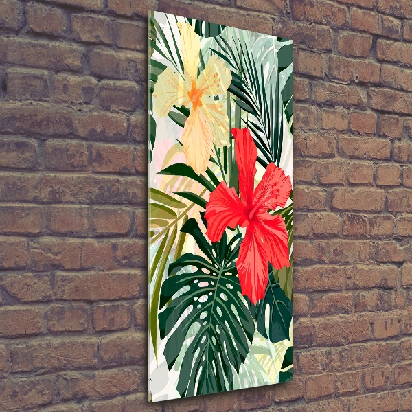 Bild auf Acrylglas vertikal Hawaiianische Blumen