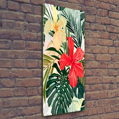 Bild auf Acrylglas vertikal Hawaiianische Blumen