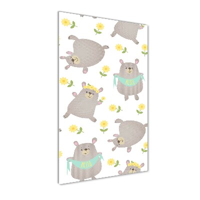 Bild auf Acrylglas vertikal Kleine Bären