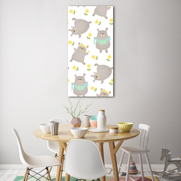 Bild auf Acrylglas vertikal Kleine Bären