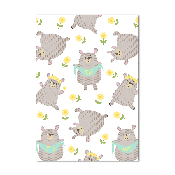 Bild auf Acrylglas vertikal Kleine Bären