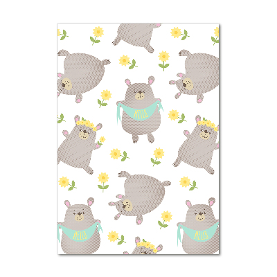 Bild auf Acrylglas vertikal Kleine Bären