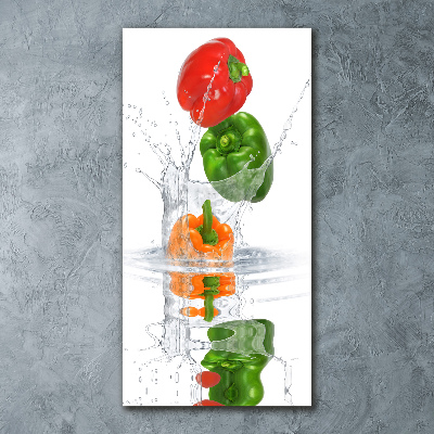 Bild auf Acrylglas vertikal Paprika
