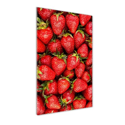 Plexiglasbilder vertikal Erdbeeren