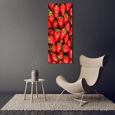 Plexiglasbilder vertikal Erdbeeren