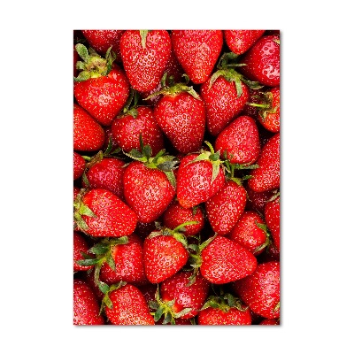Plexiglasbilder vertikal Erdbeeren