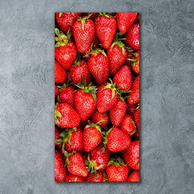 Plexiglasbilder vertikal Erdbeeren