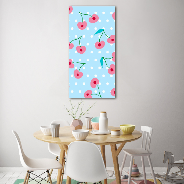 Plexiglasbilder vertikal Kirschen