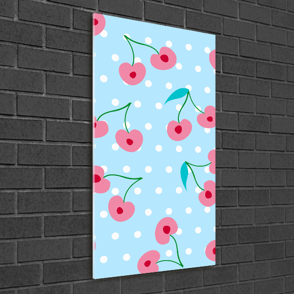 Plexiglasbilder vertikal Kirschen