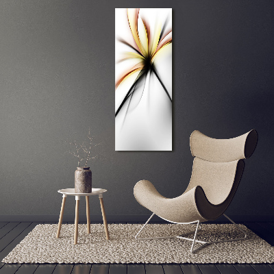 Bild auf Acrylglas vertikal Abstrakte Blume