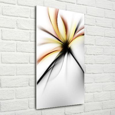 Bild auf Acrylglas vertikal Abstrakte Blume