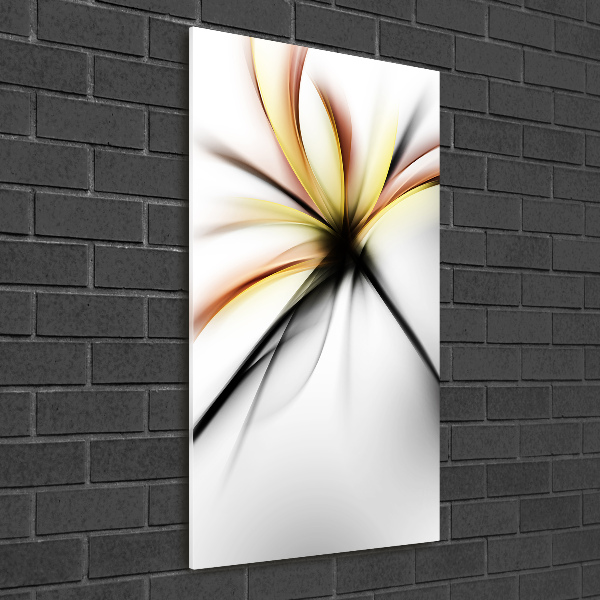 Bild auf Acrylglas vertikal Abstrakte Blume