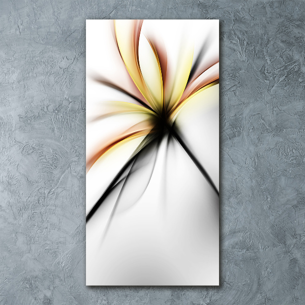 Bild auf Acrylglas vertikal Abstrakte Blume