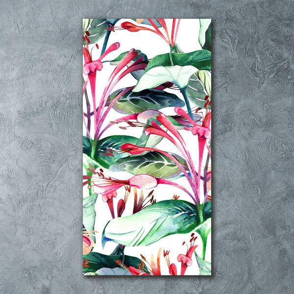 Acrylbild vertikal Geißblatt