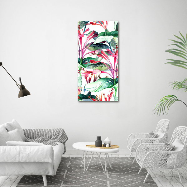 Acrylbild vertikal Geißblatt