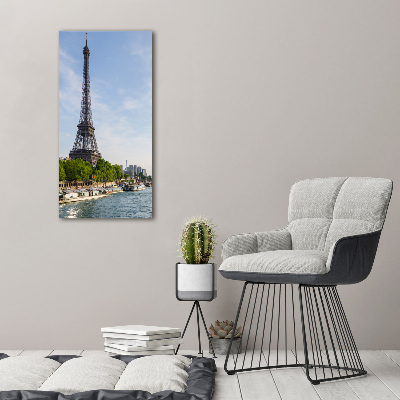 Modernes Acrylbild vertikal Eiffelturm Paris