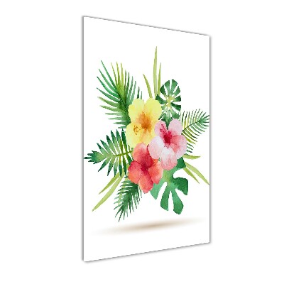 Plexiglasbilder vertikal Hawaiianische Blumen