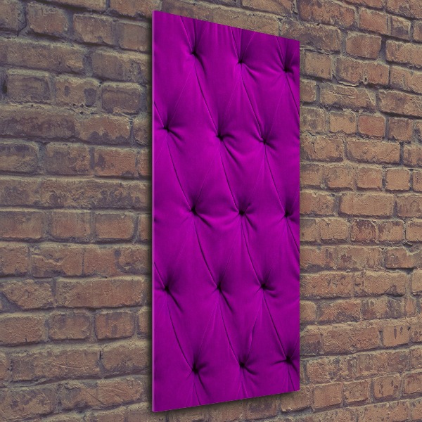 Modernes Acrylbild vertikal Samtwand