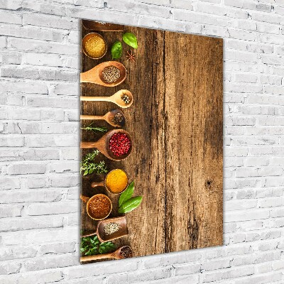 Bild auf Acrylglas vertikal Bunte Gewürze