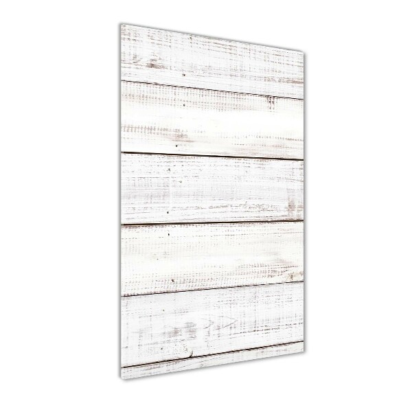 Acrylbild vertikal Holzwand