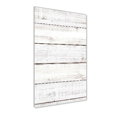 Acrylbild vertikal Holzwand