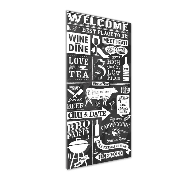Plexiglasbilder vertikal Restaurant