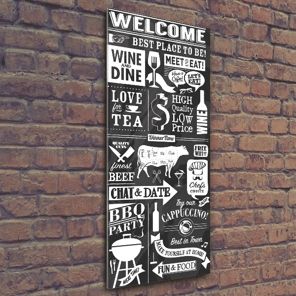 Plexiglasbilder vertikal Restaurant