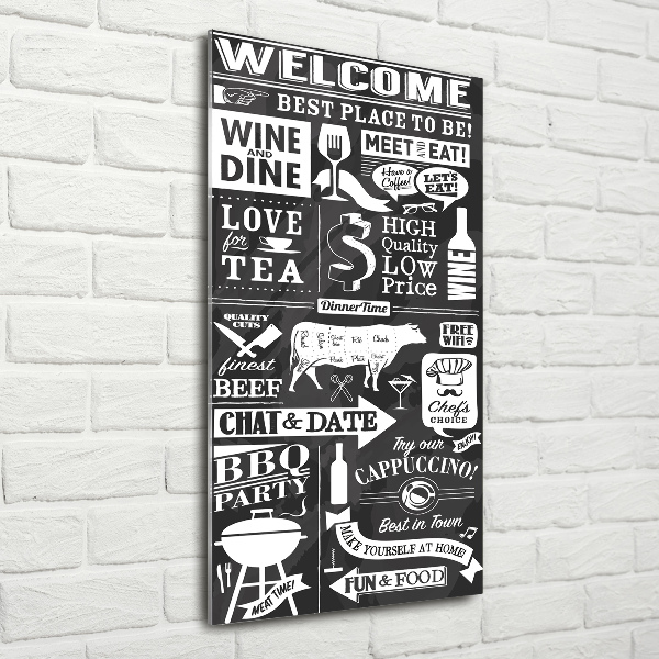 Plexiglasbilder vertikal Restaurant