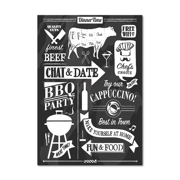 Plexiglasbilder vertikal Restaurant