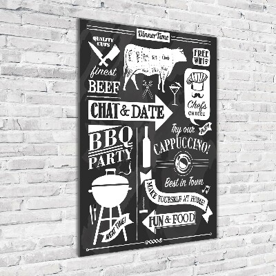 Plexiglasbilder vertikal Restaurant