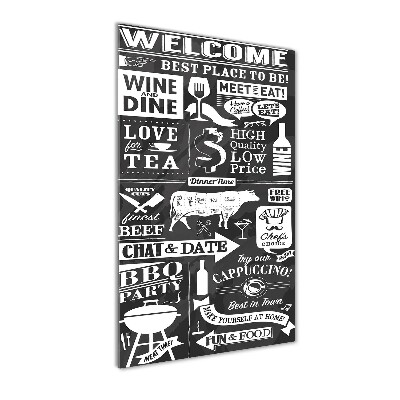 Plexiglasbilder vertikal Restaurant