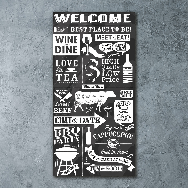 Plexiglasbilder vertikal Restaurant