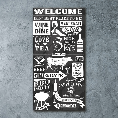 Plexiglasbilder vertikal Restaurant