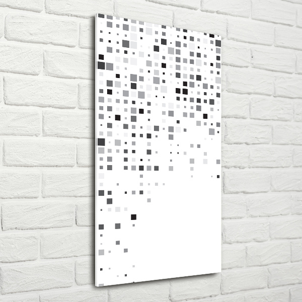 Bild auf Acrylglas vertikal Abstraktionsquadrate