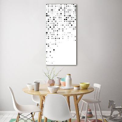 Bild auf Acrylglas vertikal Abstraktionsquadrate