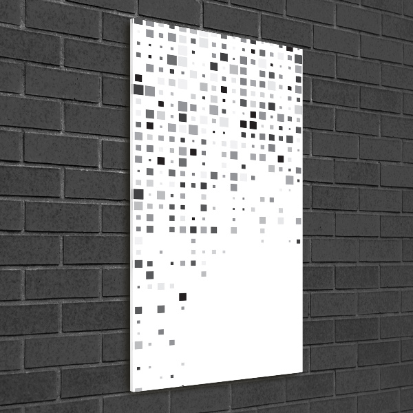 Bild auf Acrylglas vertikal Abstraktionsquadrate