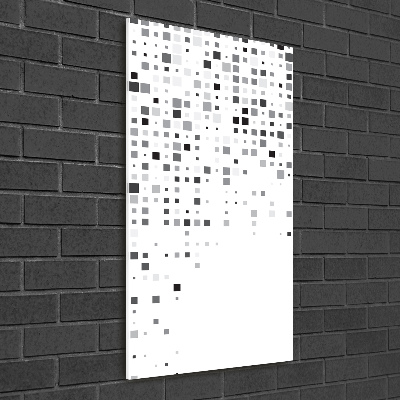 Bild auf Acrylglas vertikal Abstraktionsquadrate