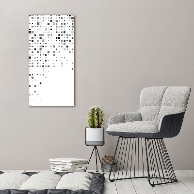 Bild auf Acrylglas vertikal Abstraktionsquadrate