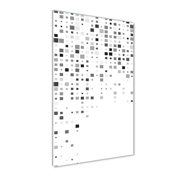 Bild auf Acrylglas vertikal Abstraktionsquadrate