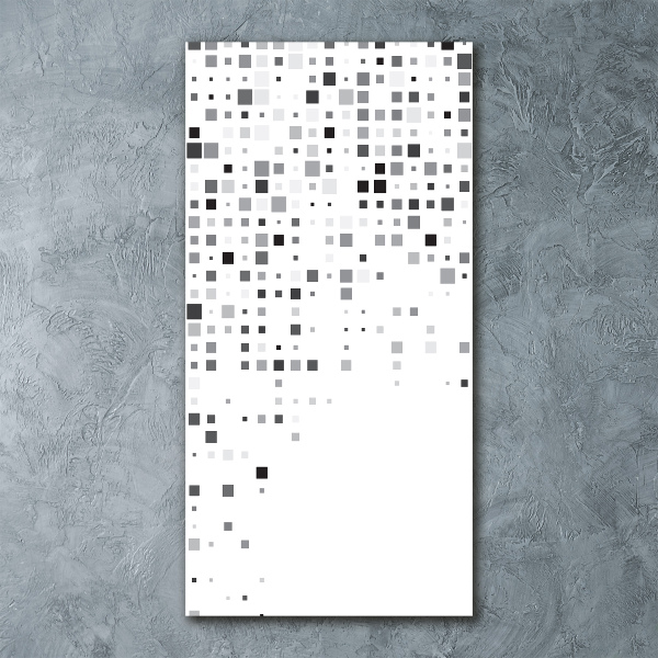Bild auf Acrylglas vertikal Abstraktionsquadrate