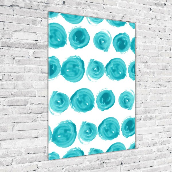 Bild auf Acrylglas vertikal Punkte