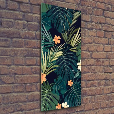 Bild auf Acrylglas vertikal Hawaiianische Blumen