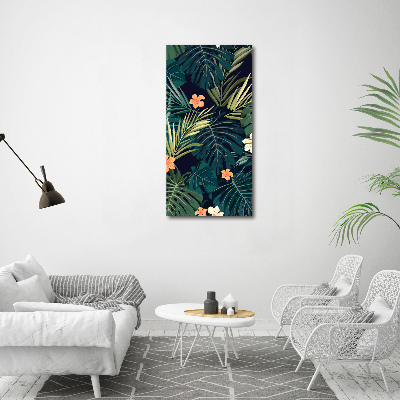 Bild auf Acrylglas vertikal Hawaiianische Blumen