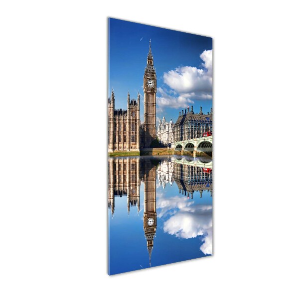 Modernes Acrylbild vertikal Big Ben London